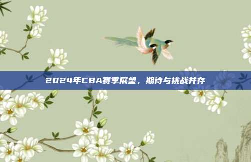 2024年CBA赛季展望，期待与挑战并存